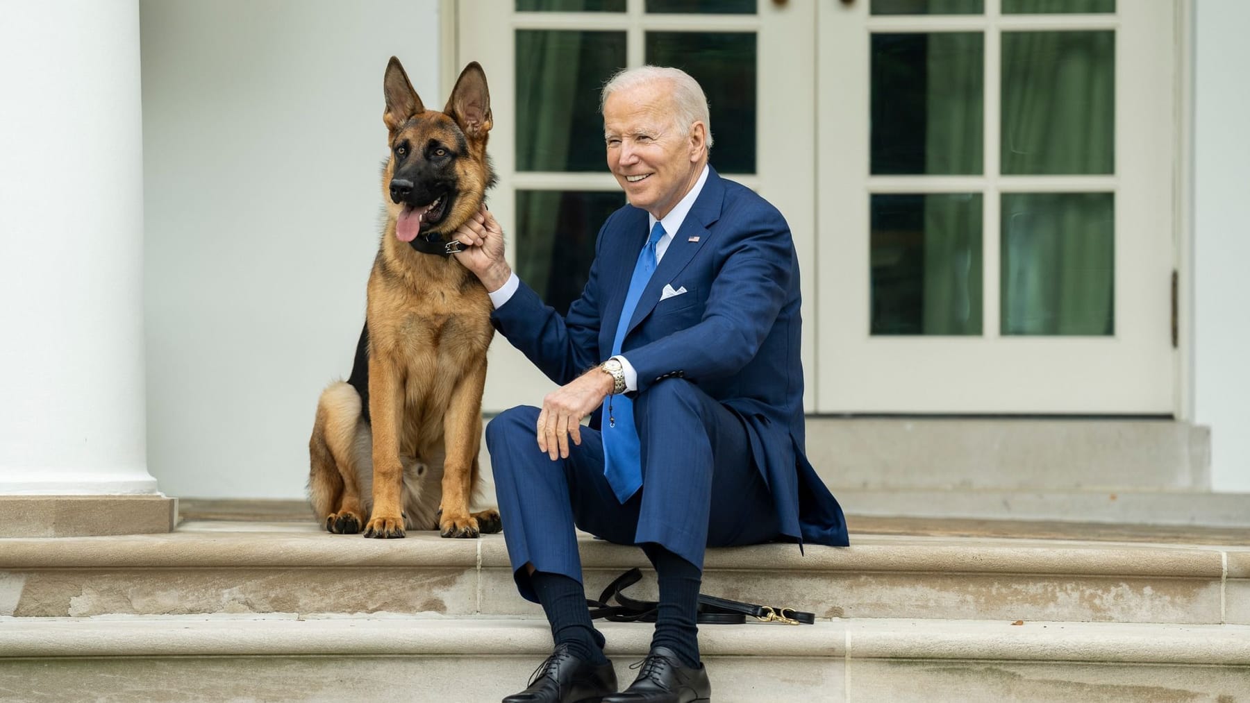 Usa Wei Es Haus Joe Bidens Hund Commander Bei T Erneut Zu