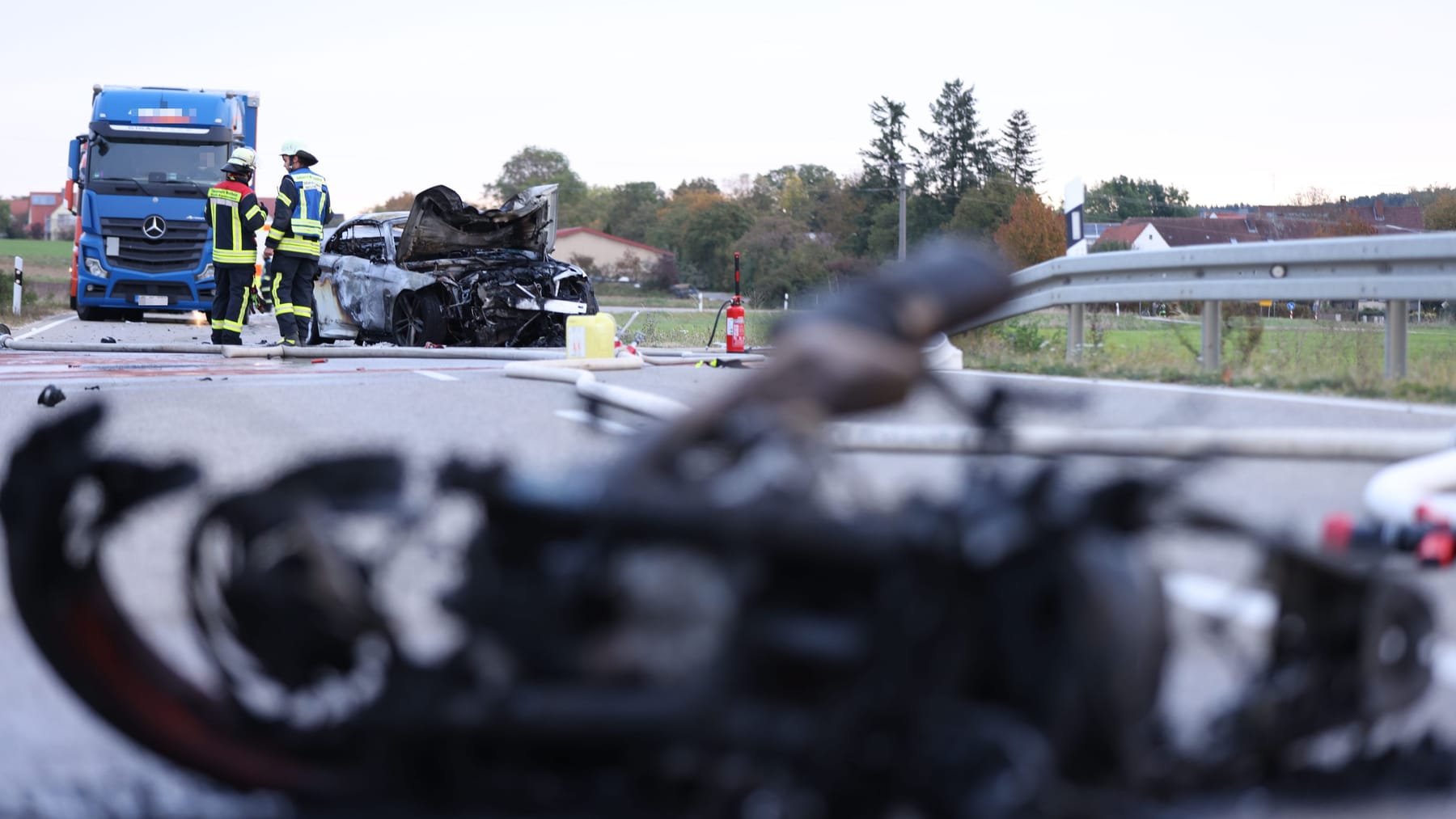 Mittelfranken Unfall auf der B466 16 jähriger Motorradfahrer stirbt