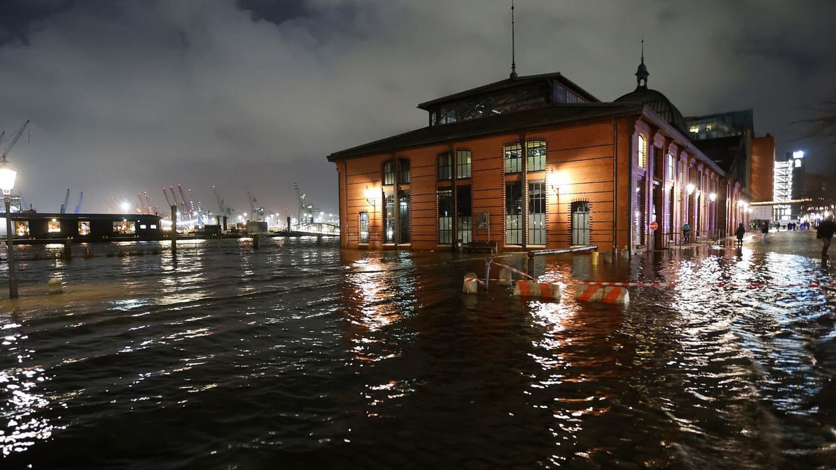 Wieder Sturmflutwarnung für Hamburg