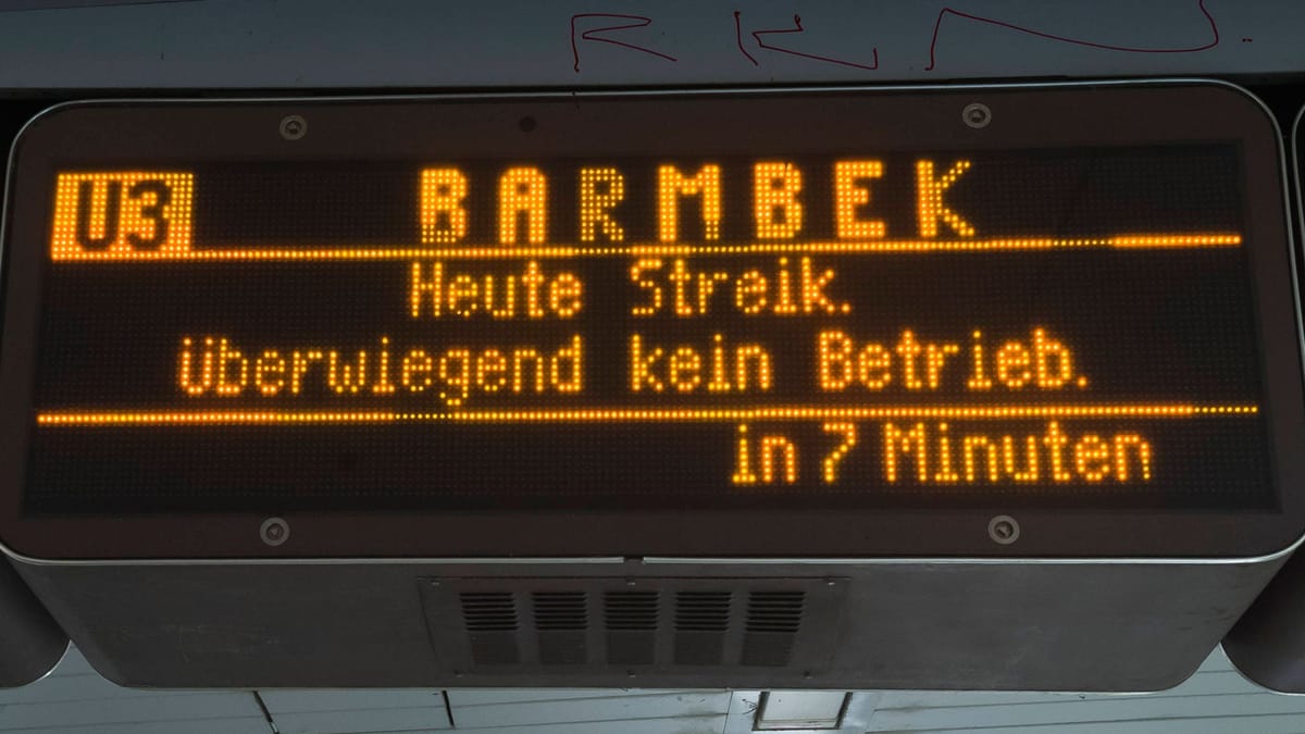 Streik In Hamburg Busse Und Bahnen Bei Hochbahn Und Der VHH Stehen Still