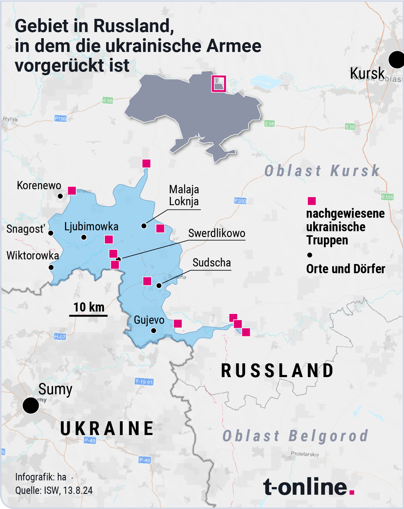 Ukraine In Kursk Wie Viele Gebiete Bisher In Russland Erobert Wurden