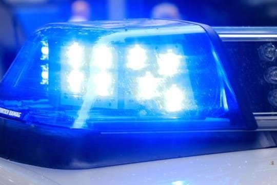 Eine Polizeisirene: Ein Schweizer hat sich selbst in Brand gesetzt.