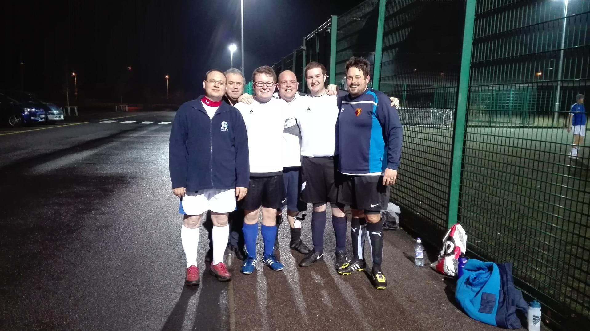 Die Fußballer der "Man v Fat" - Liga.