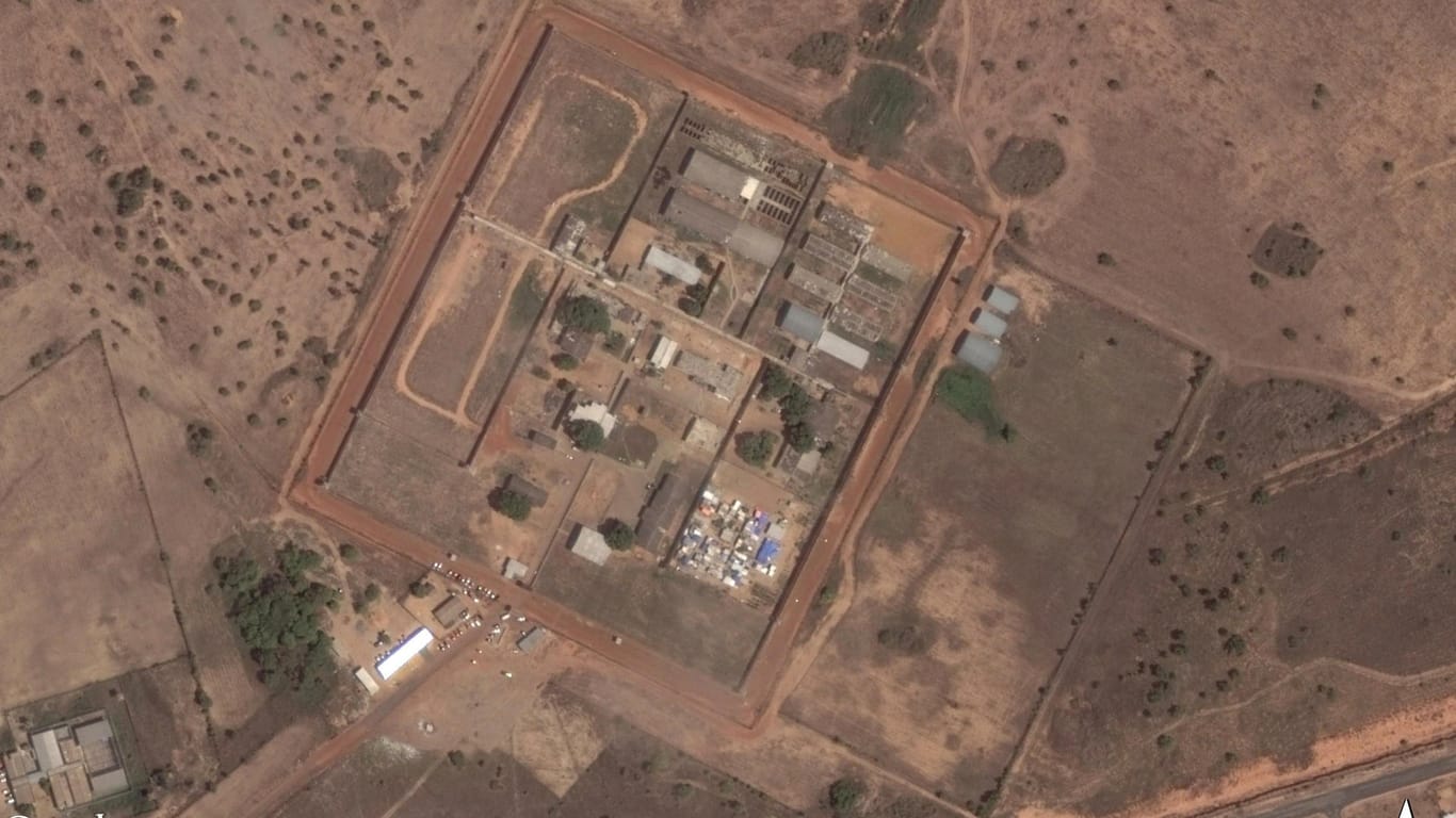 Ein Satellitenbild der Haftanstalt im brasilianischen Boa Vista, in der es viele Tote gab.