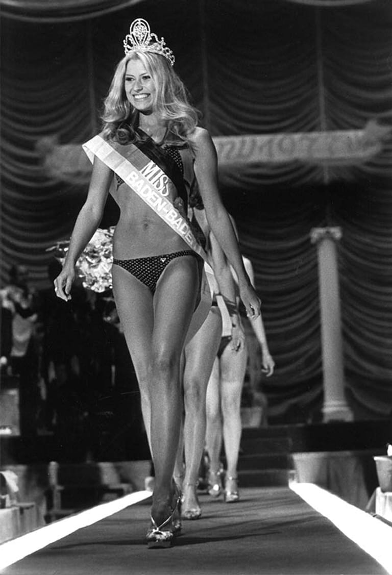 Dagmar Wöhrl 1977 bei ihrer Wahl zur "Miss Germany"