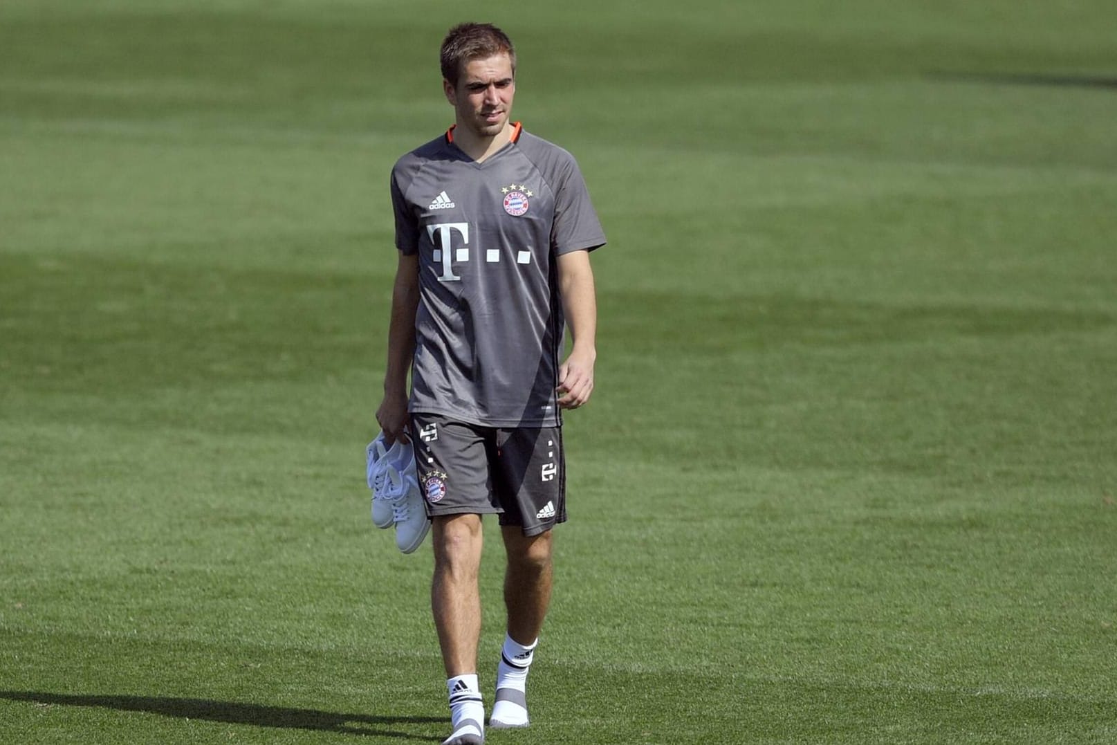 Philipp Lahm im Trainingslager des FC Bayern in Doha/Katar.