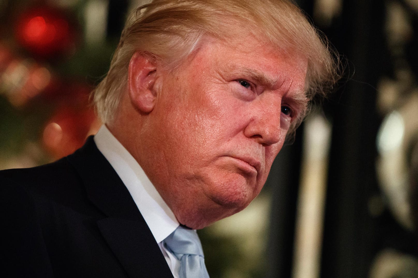 Donald Trump während eines Pressegesprächs in Mar-A-Lago in Florida.