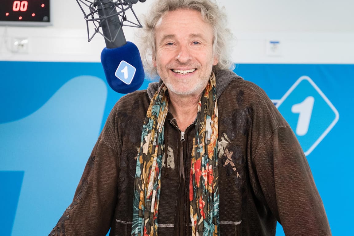 Thomas Gottschalk bei einem Pressetermin beim Bayerischen Rundfunk in München .
