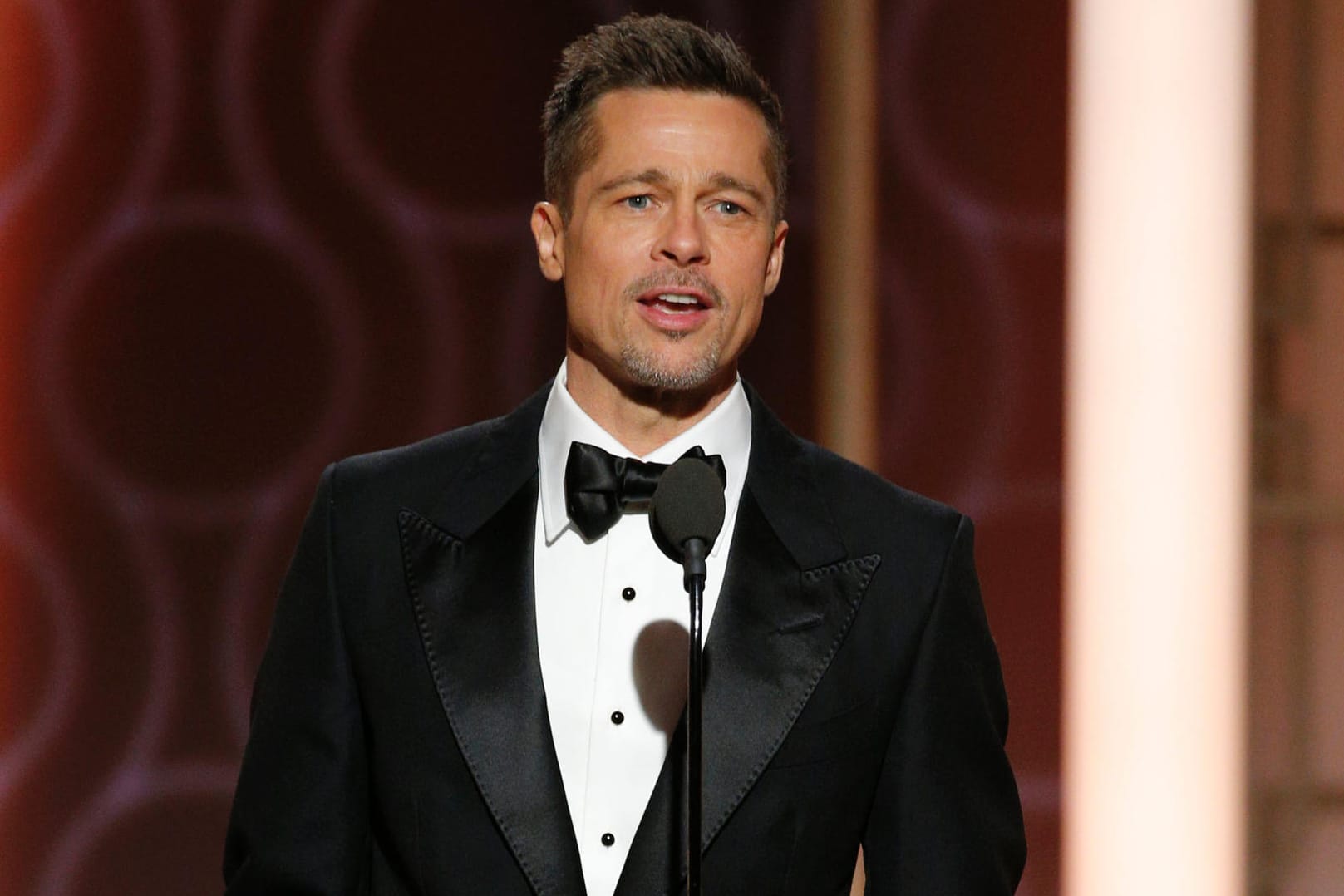 Brad Pitt auf der Bühne bei den "Golden Globes".