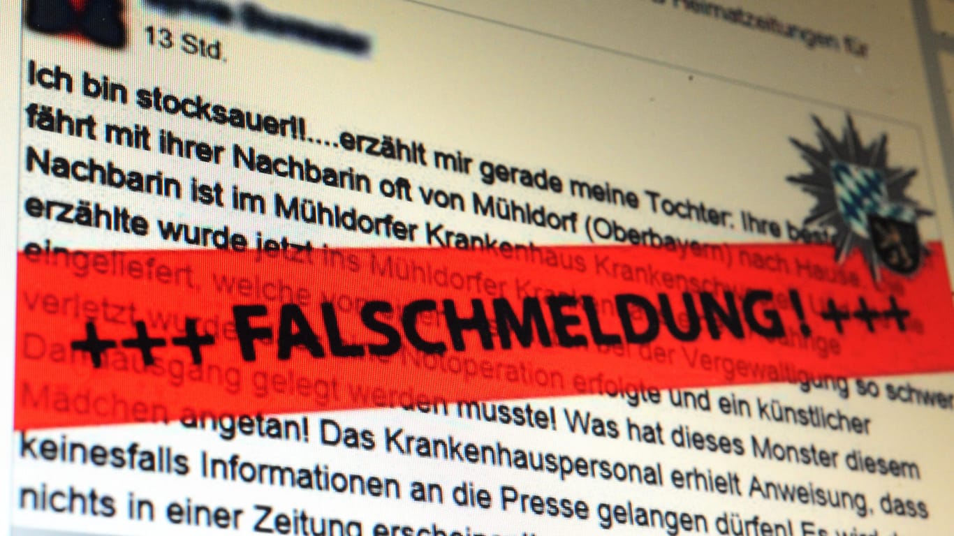 Plumpe Hetze gegen Ausländer soll eine Frau aus Bayern mit einer erfundenen Meldung betrieben haben. Die Polizei ermittelt.