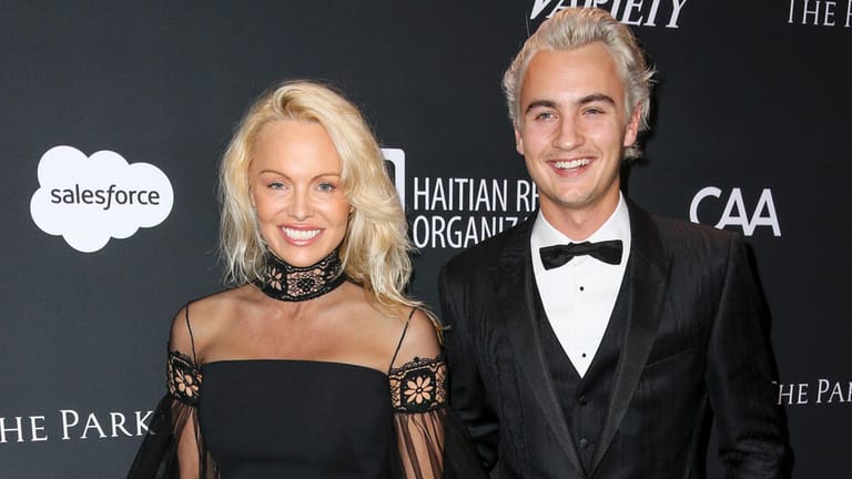 Pamela Anderson und ihr Sohn Brandon Thomas Lee am Wochenende in Los Angeles.