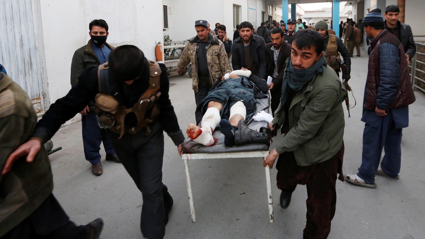 Bei dem Selbstmordanschlag in Kabul wurden zahlreiche Menschen verletzt.