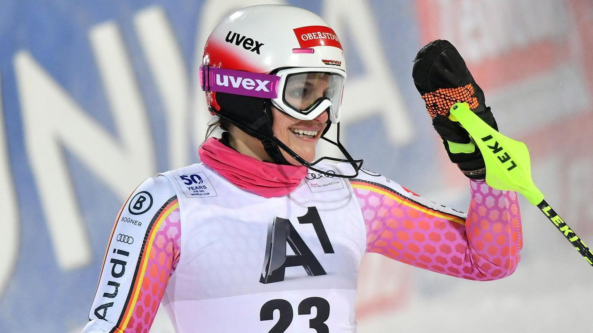 Zufrieden: Christina Geiger fuhr im Slalom von Flachau noch auf Rang acht.