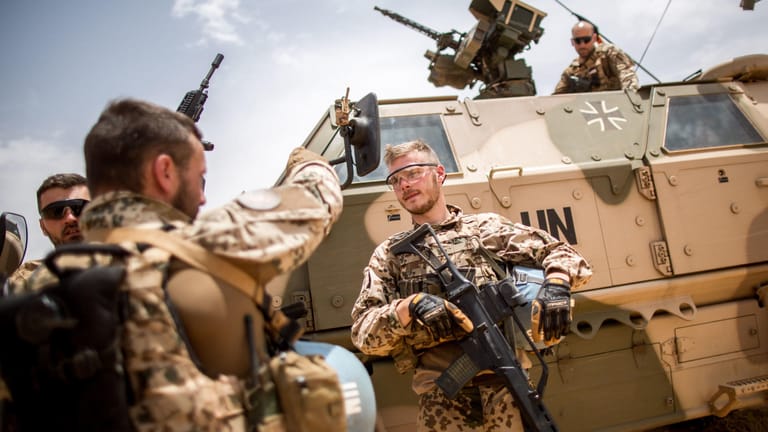 Bundeswehr-Soldaten beim Einsatz in Mali.