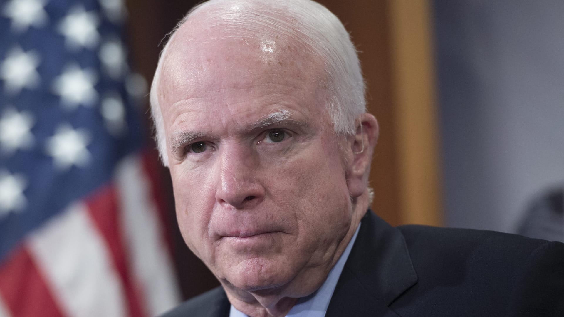 John McCain bei einer Pressekonferenz in Washington.