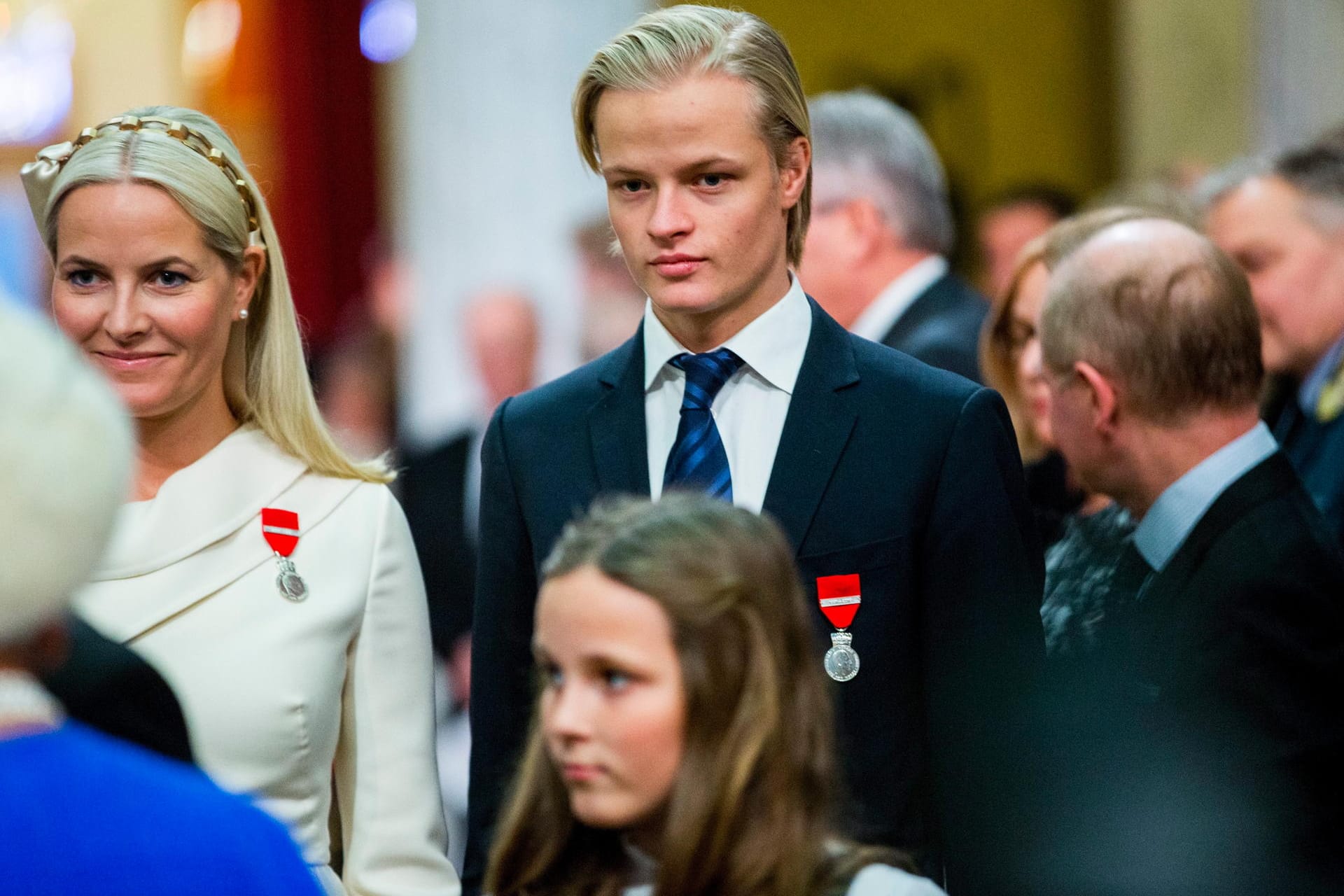 Mette-Marit und ihr Sohn Marius Borg Hoiby.