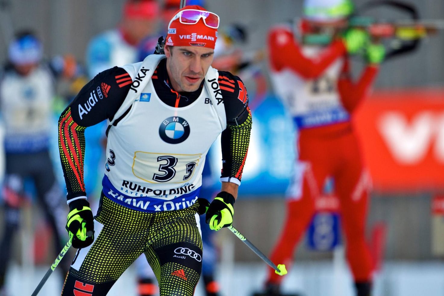 Das Treppchen knapp verpasst: Arnd Peiffer musste sich im Sprintwettbewerb in Ruhpolding mit Platz vier begnügen.