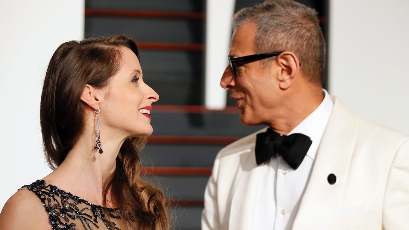 Emilie Livingston und Jeff Goldblum im Jahr 2015.