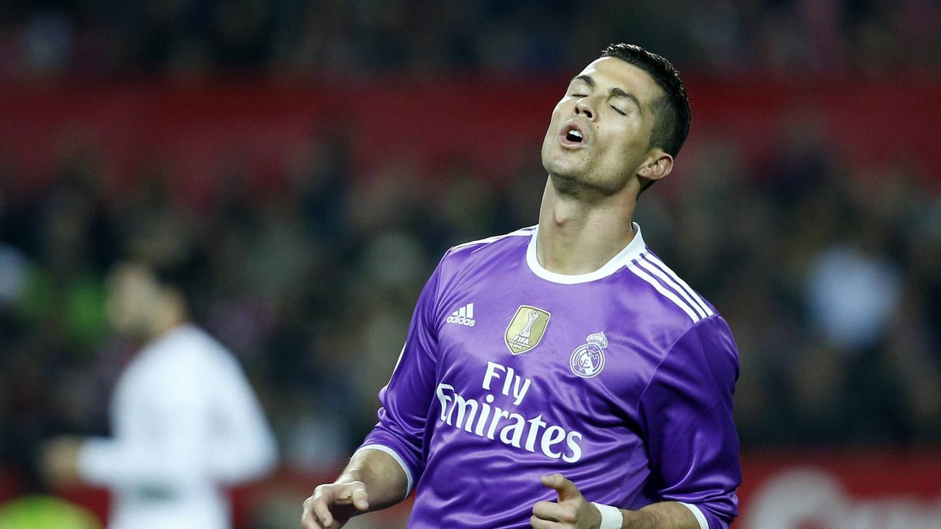 Superstar Cristiano Ronaldo im Spiel gegen Sevilla.