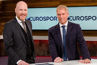 Neues Duo: Matthias Sammer und Jan Henkel (rechts) präsentieren ab Sommer die Bundesliga bei Eurosport.
