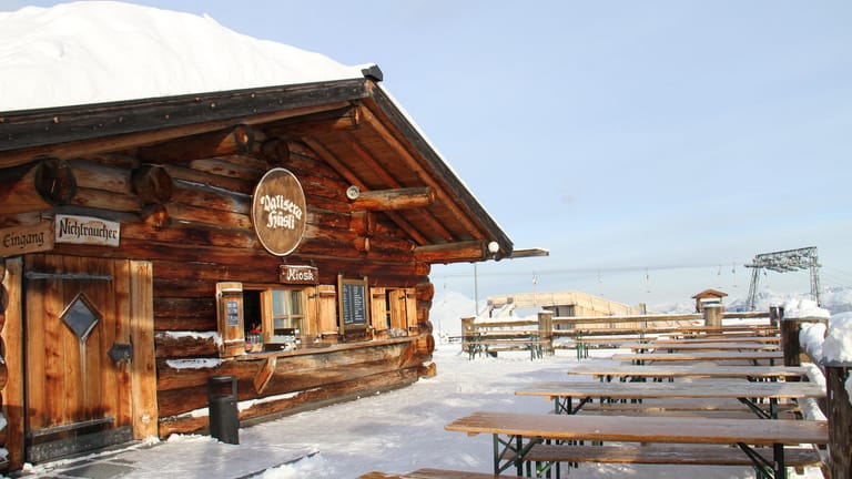 An der Bergstation Valisera auf 2100 Meter im Skigebiet Silvretta Montafon liegt das "Valisera Hüsli".