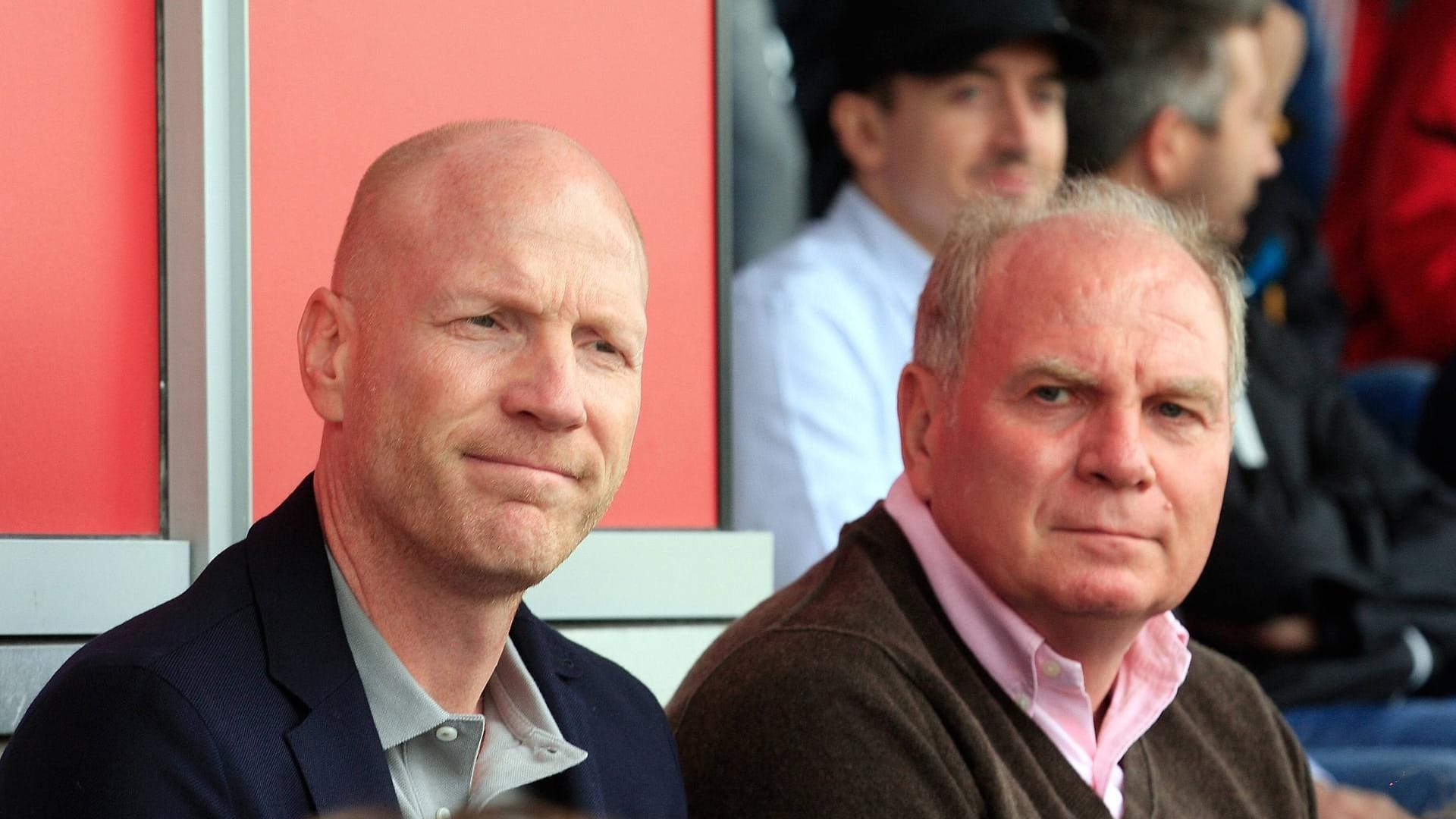 Matthias Sammer (li.) und Bayern-Präsident Uli Hoeneß