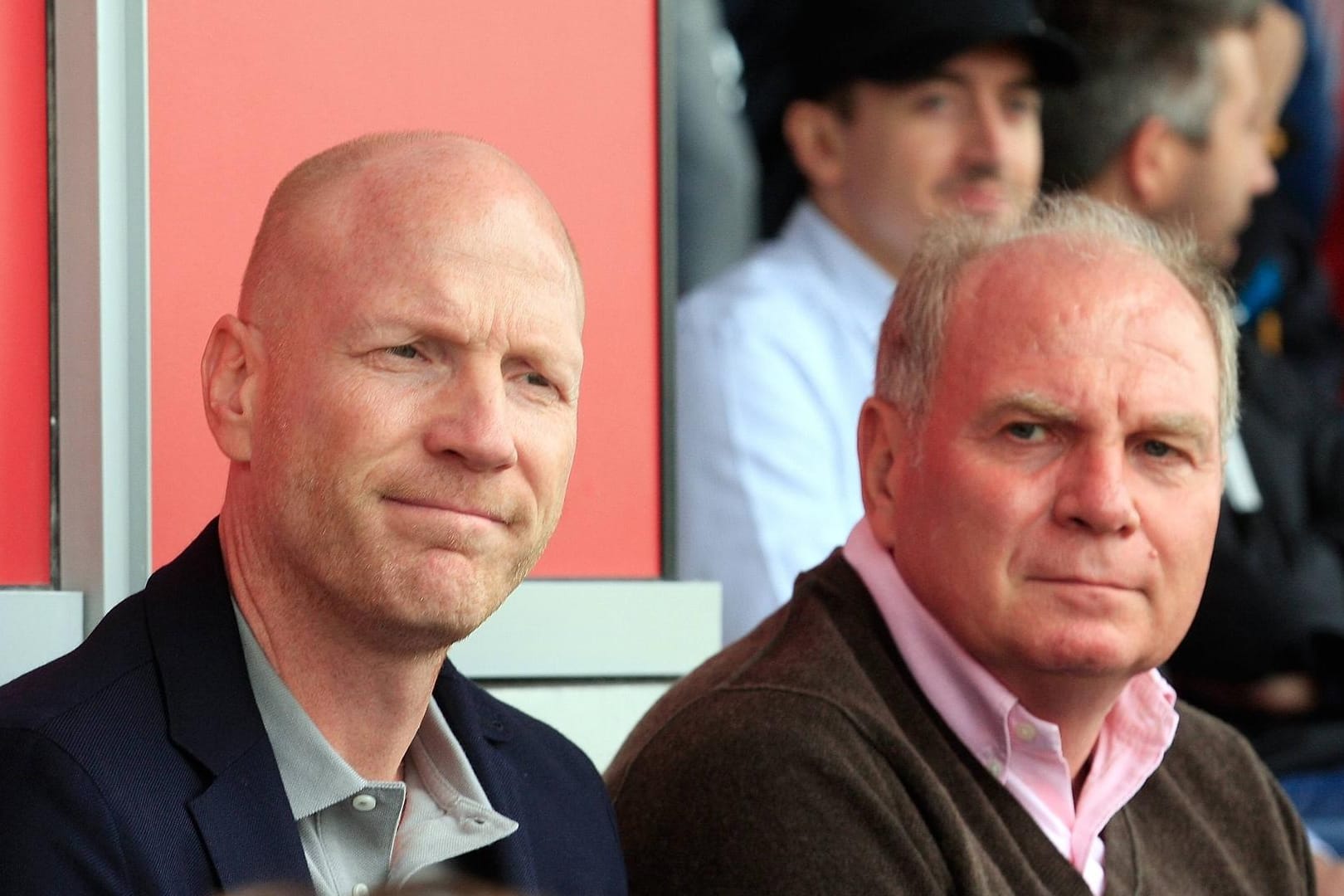 Matthias Sammer (li.) und Bayern-Präsident Uli Hoeneß