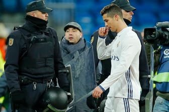 Cristiano Ronaldo verlässt nach der Pleite gegen Vigo mit gesenktem Haupt das Feld.