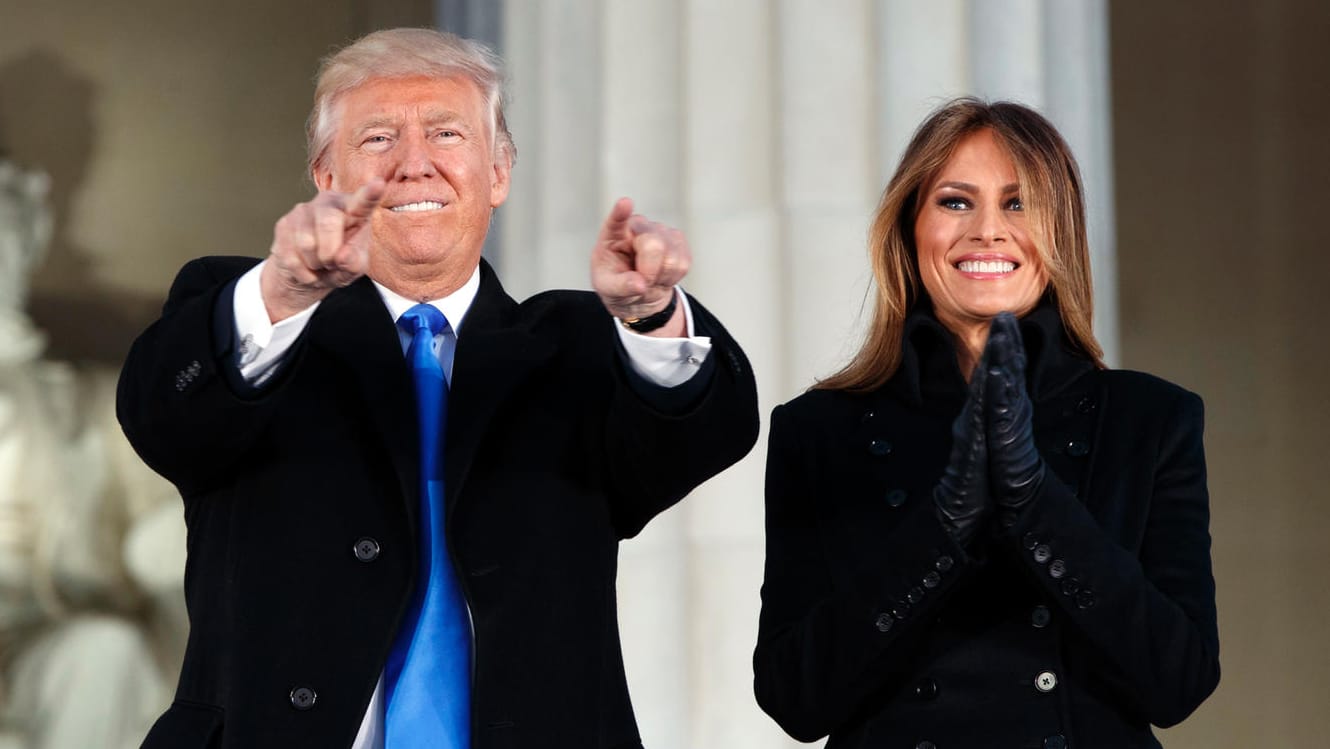 Donald Trump und Melania Trump in Washington.
