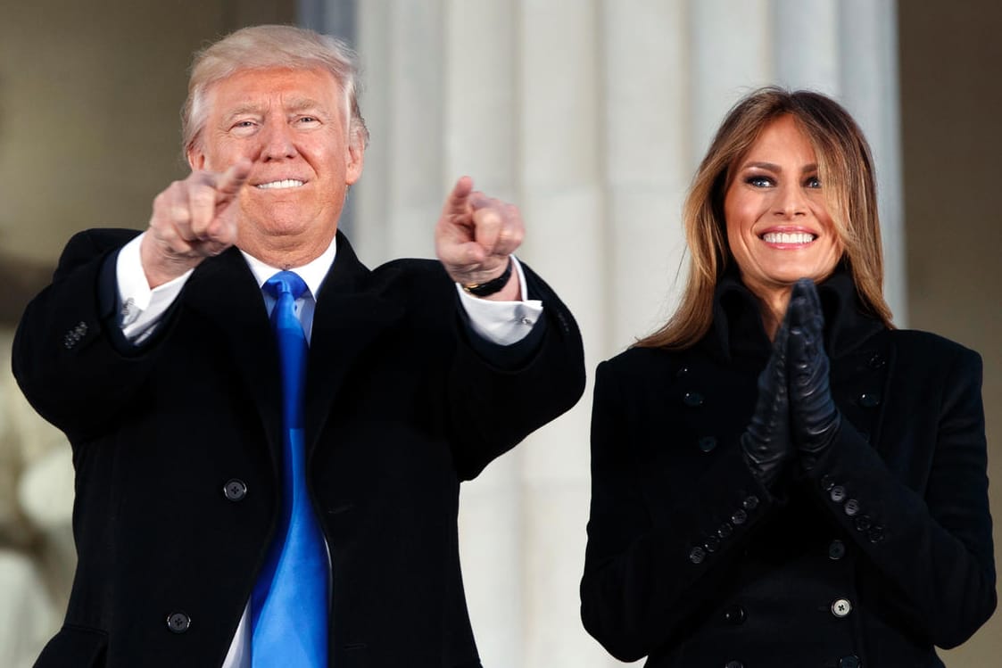 Donald Trump und Melania Trump in Washington.