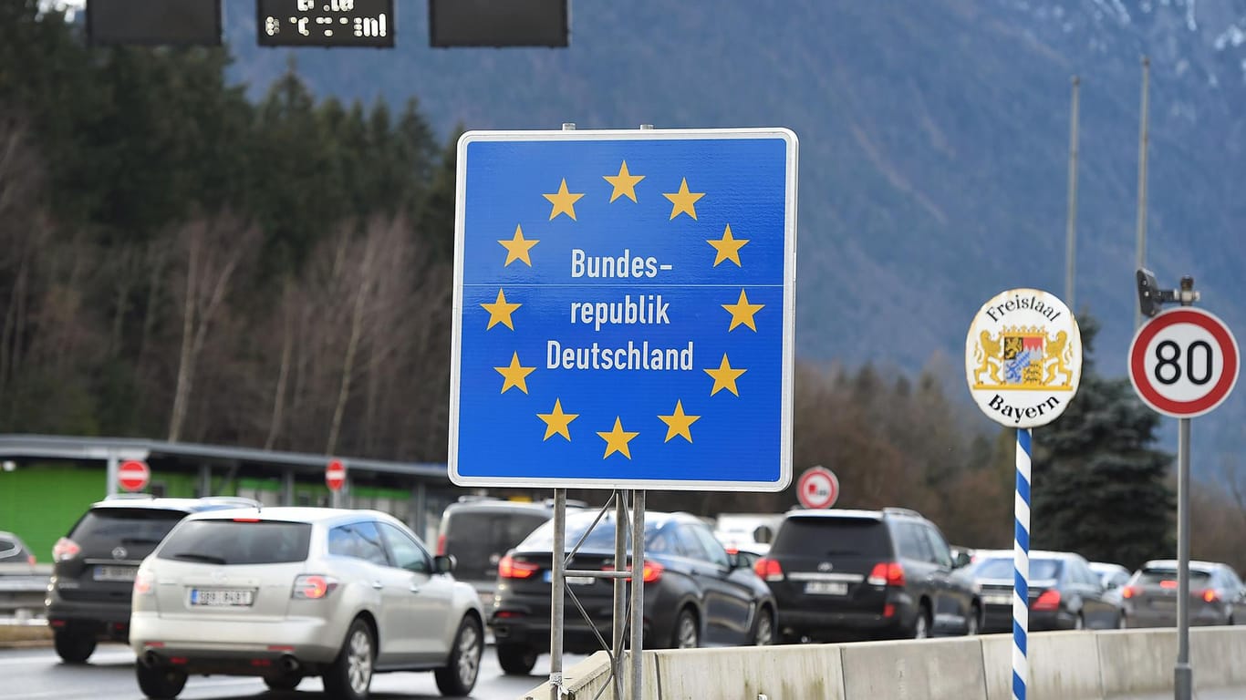 Grenzkontrollen an der deutsch-österreichischen Grenze.