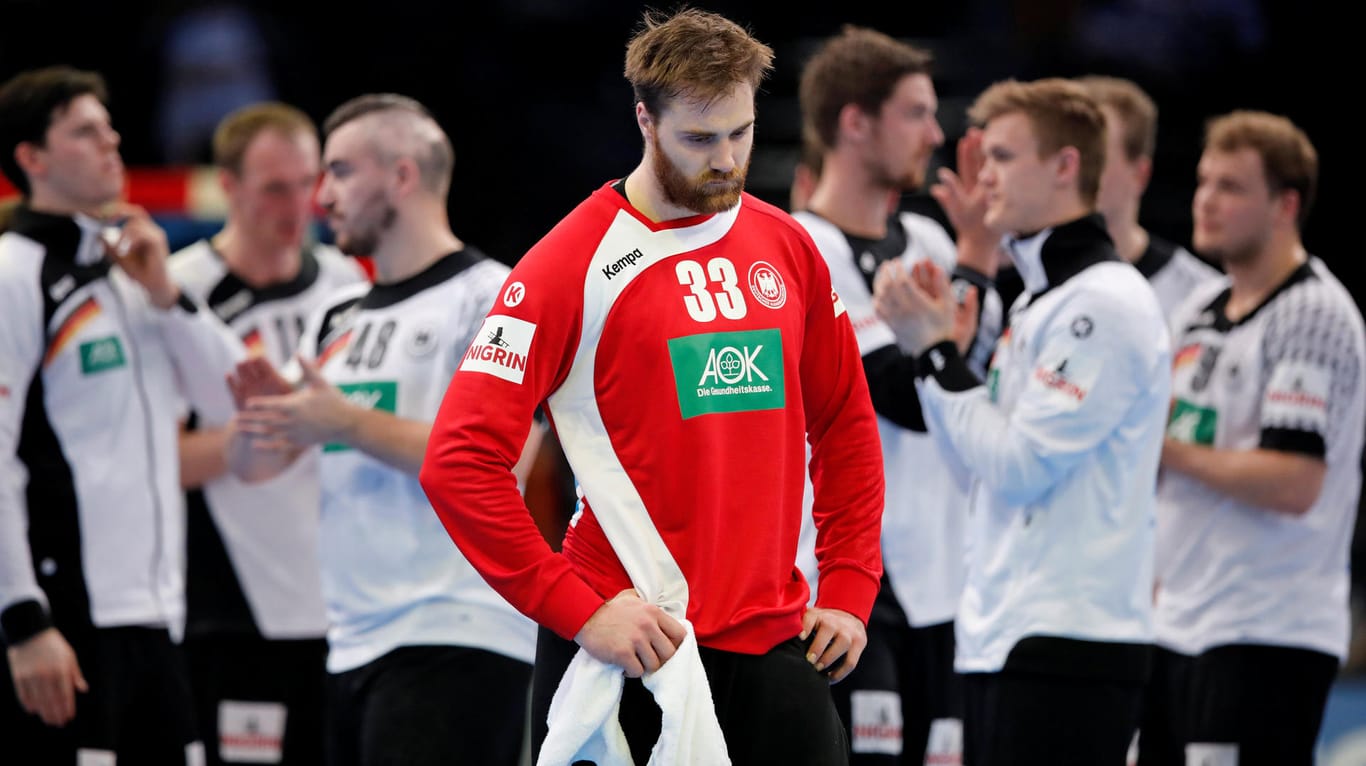 Enttäuschung pur: Torwart Andreas Wolff war niedergeschlagen nach dem WM-aus der deutschen Handballer.