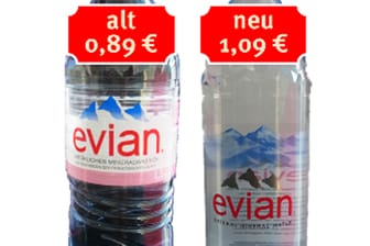Mogelpackung des Jahres 2016: Evian Mineralwasser