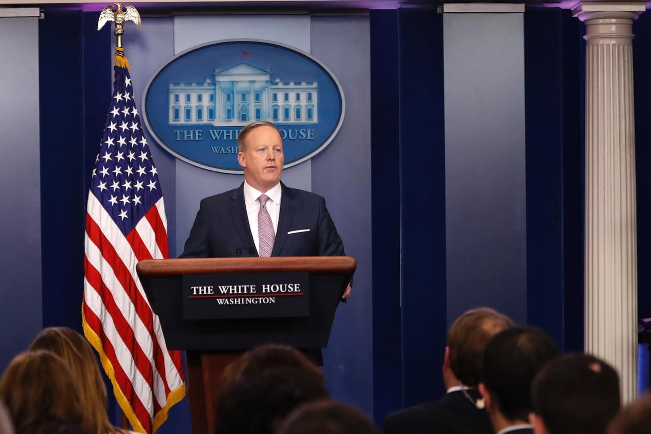 Trumps Sprecher Sean Spicer.