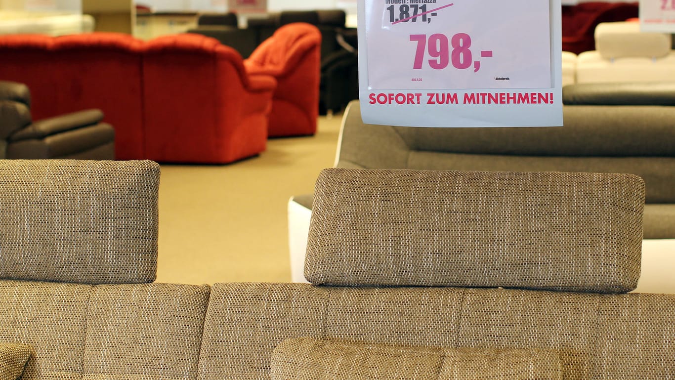 Im deutschen Möbelhandel tobt die Rabatt-Schlacht scheinbar permanent. Symbolbild.