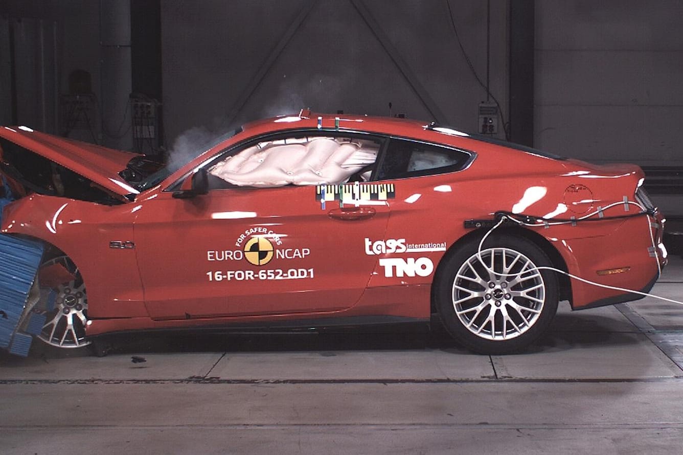 Der Ford Mustang kann im Crashtest des Euro-NCAP nicht überzeugen.