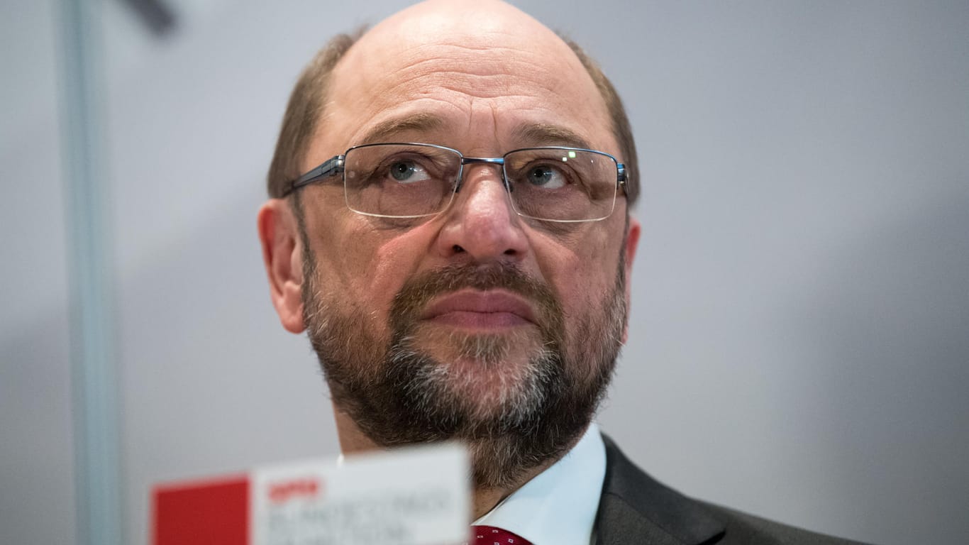 Martin Schulz nach der Sonder-Fraktionssitzung der SPD am Mittwoch.
