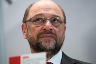 Martin Schulz nach der Sonder-Fraktionssitzung der SPD am Mittwoch.