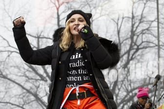 Madonna bei der Anti-Trump-Kundgebung "Marsch der Frauen".