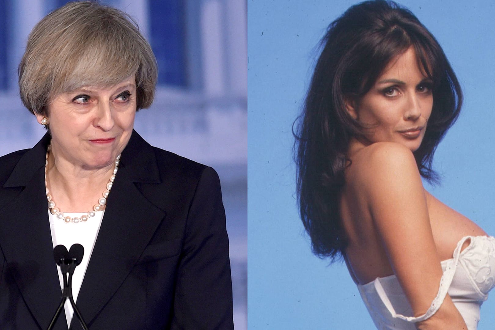 Ein kleiner, aber feiner Unterschied: Theresa May (li.) und Teresa May.