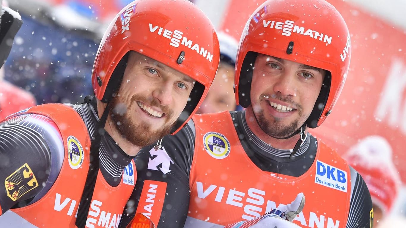 Tobias Wendl und Tobias Arlt triumphieren abermals bei der Rodel-WM. (Archivfoto)