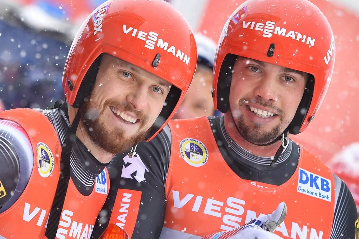 Tobias Wendl und Tobias Arlt triumphieren abermals bei der Rodel-WM. (Archivfoto)