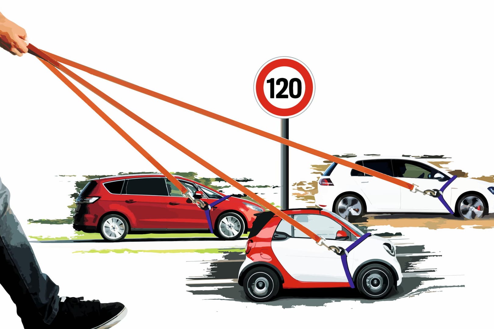 Keine Tempoverstöße mehr: Geschwindigkeitsbegrenzer sollen Autofahrer bald an die kurze Leine nehmen.