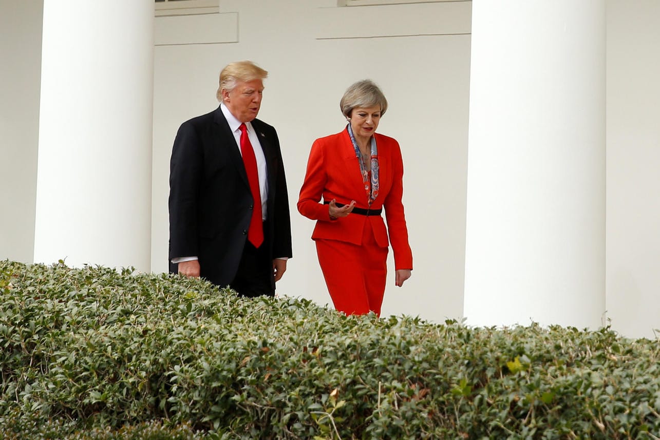 Die britische Premierministerin Theresa May ist auf Staatsbesuch bei US-Präsident Donald Trump.