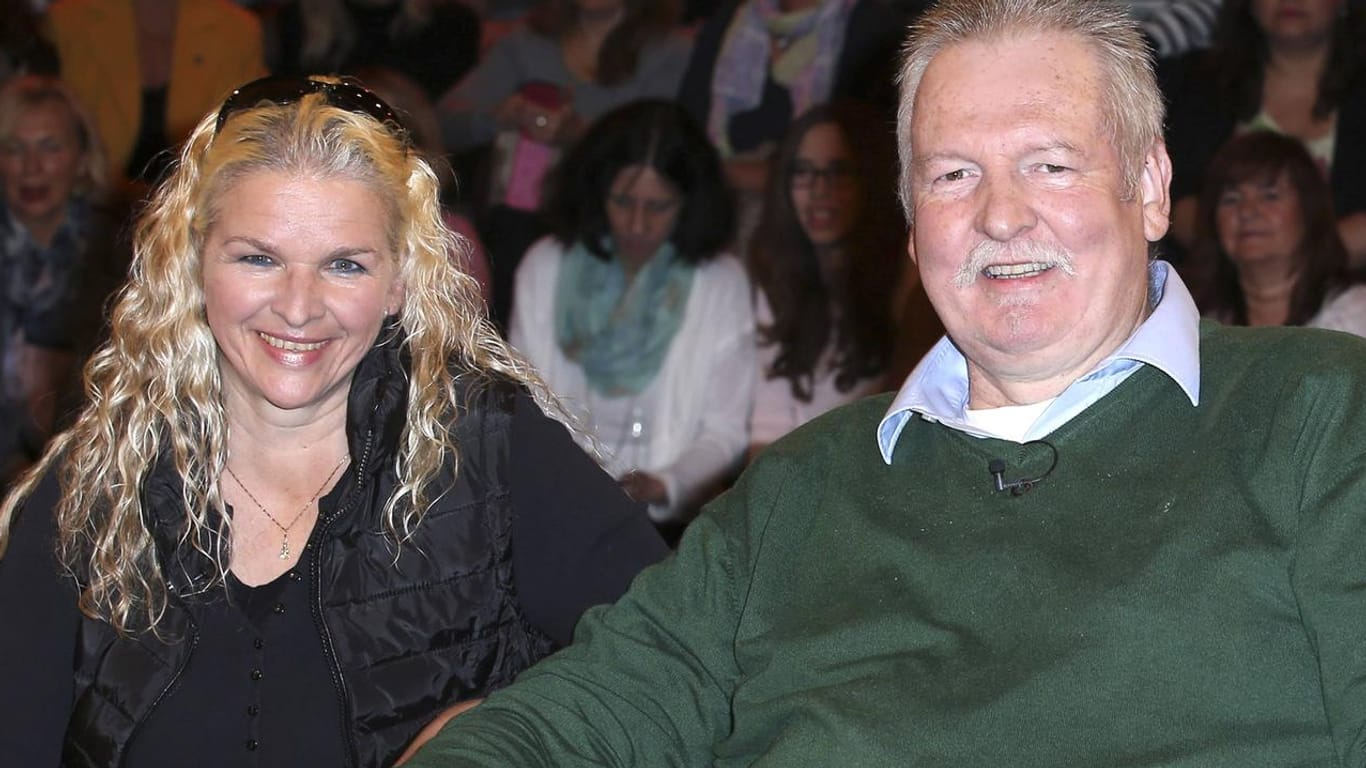 Carmen und Tamme Hanken bei der Aufzeichnung der ZDF-Talkshow "Markus Lanz" im Oktober 2015.