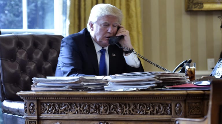 Donald Trump hat heute mit der Bundeskanzlerin telefoniert.