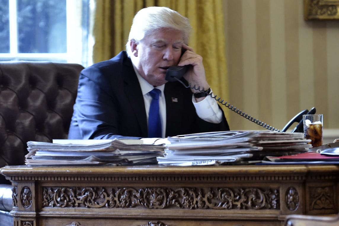Donald Trump hat heute mit der Bundeskanzlerin telefoniert.