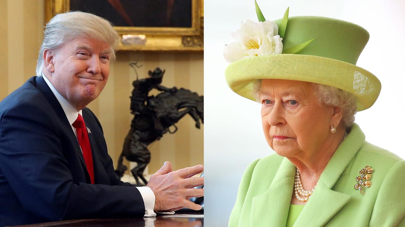 Zu vulgär für die Queen? So denken jedenfalls viele Briten über US-Präsident Donald Trump.