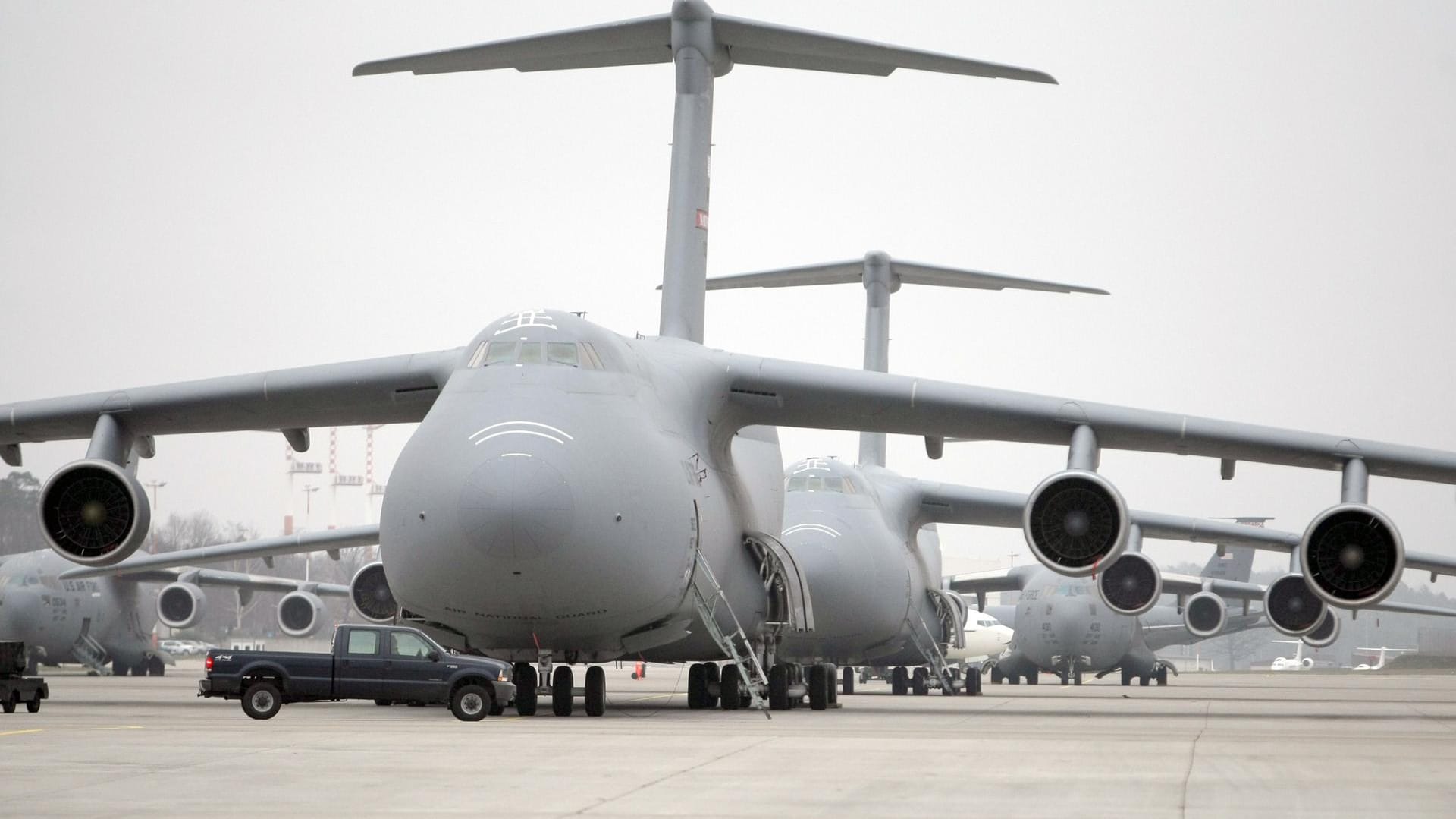 Die Ramstein Airbase in der Nähe von Kaiserslautern ist einer der wichtigsten US-Luftwaffenstützpunkte außerhalb der USA.