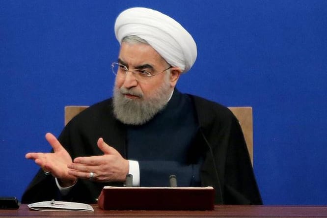 Irans Präsident Hassan Ruhani: Politik ist "Neuland" für Trump.
